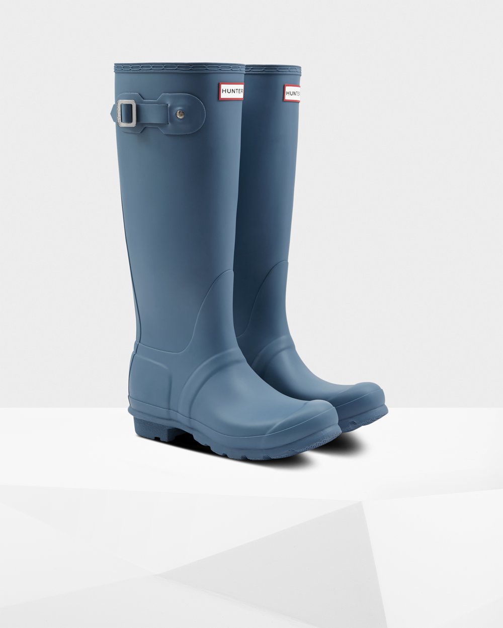 Womens Tall Rain Boots - Hunter Original (02YKNZQPU) - Blue